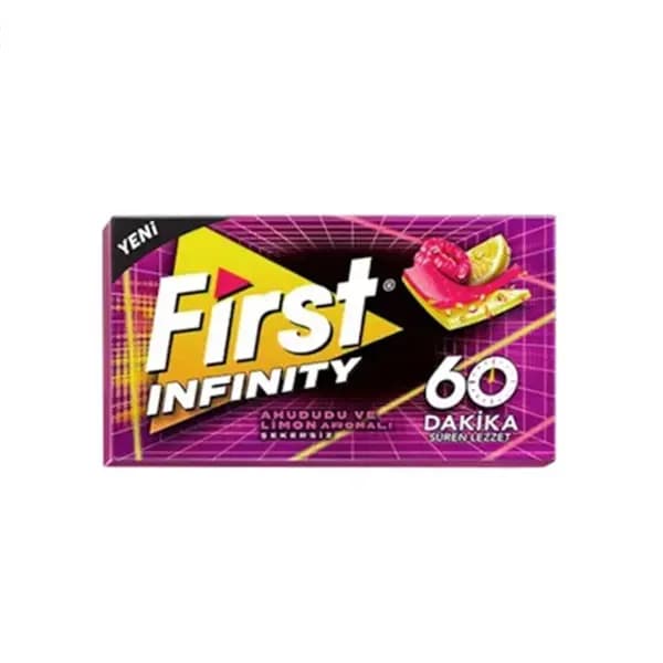آدامس فرست 60 دقیق ترکیه سری Infinity با طعم تمشک و لیمو 27 گرم