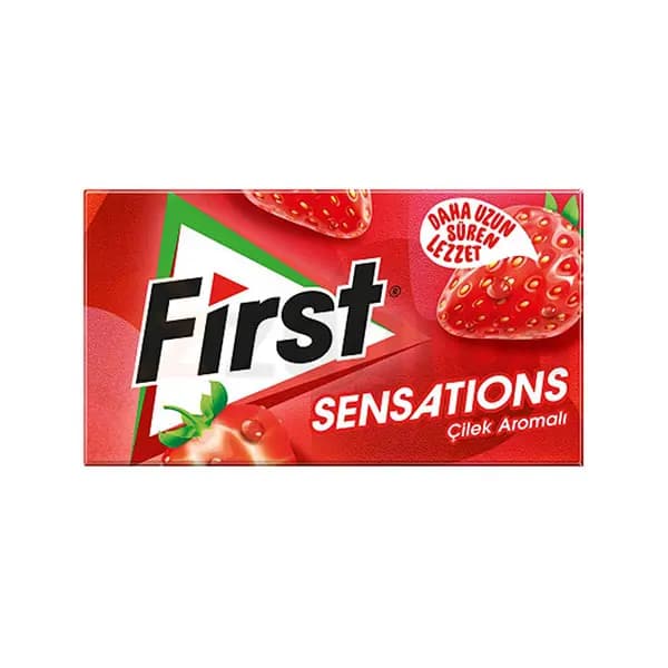 آدامس فرست ترکیه (First Sensations) طعم توت فرنگی 27 گرم