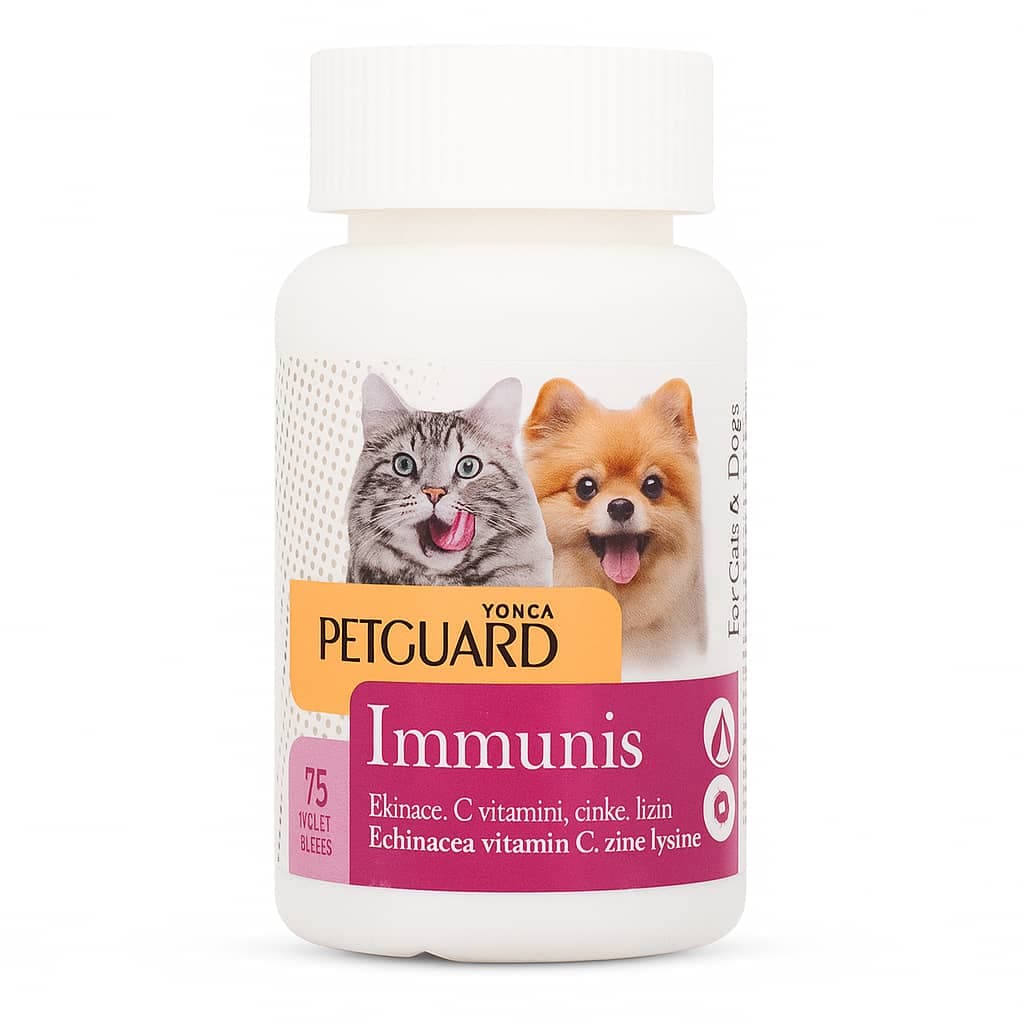 مکمل تقویت سیستم ایمنی سگ و گربه Petguard Immunis – بسته 75 عددی