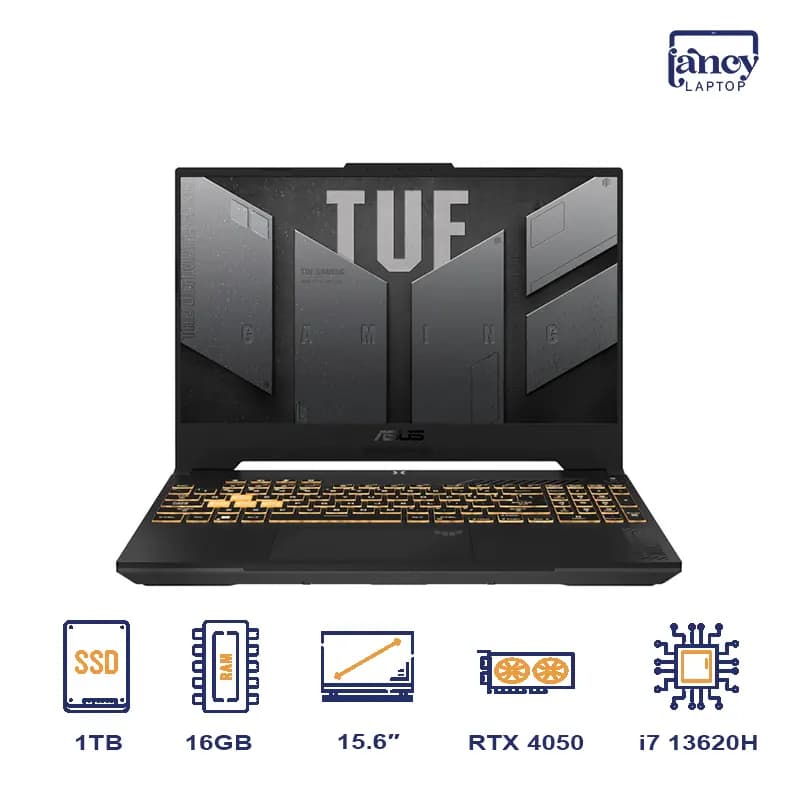 لپ تاپ اپن باکس 15.6 اینچی ایسوس TUF Gaming A15 FX507VU Core i7-13620H 16GB 1TB SSD RTX 4050 6GB 144Hz