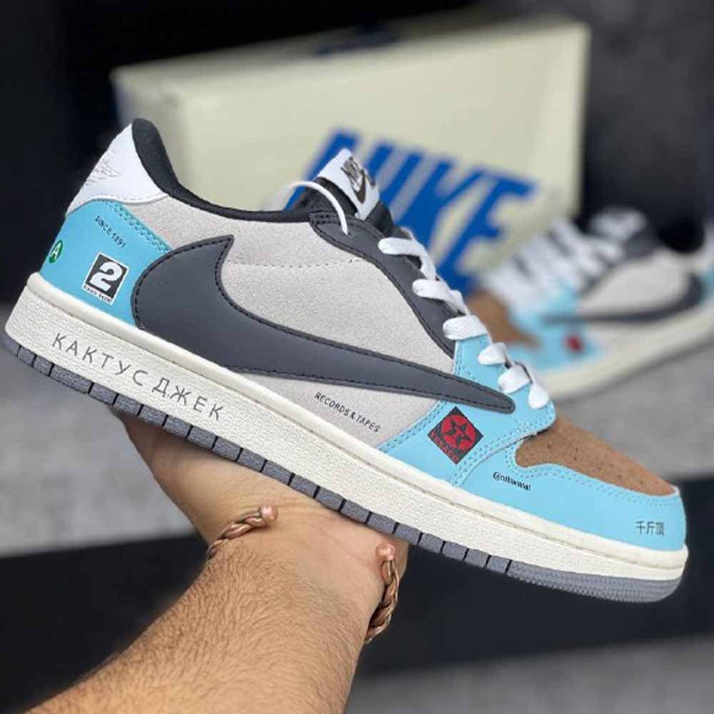 نایک جردن 1 لو ترویس اسکات کولد پلانر Nike Jordan 1 Low Travis Scott Cold Planer