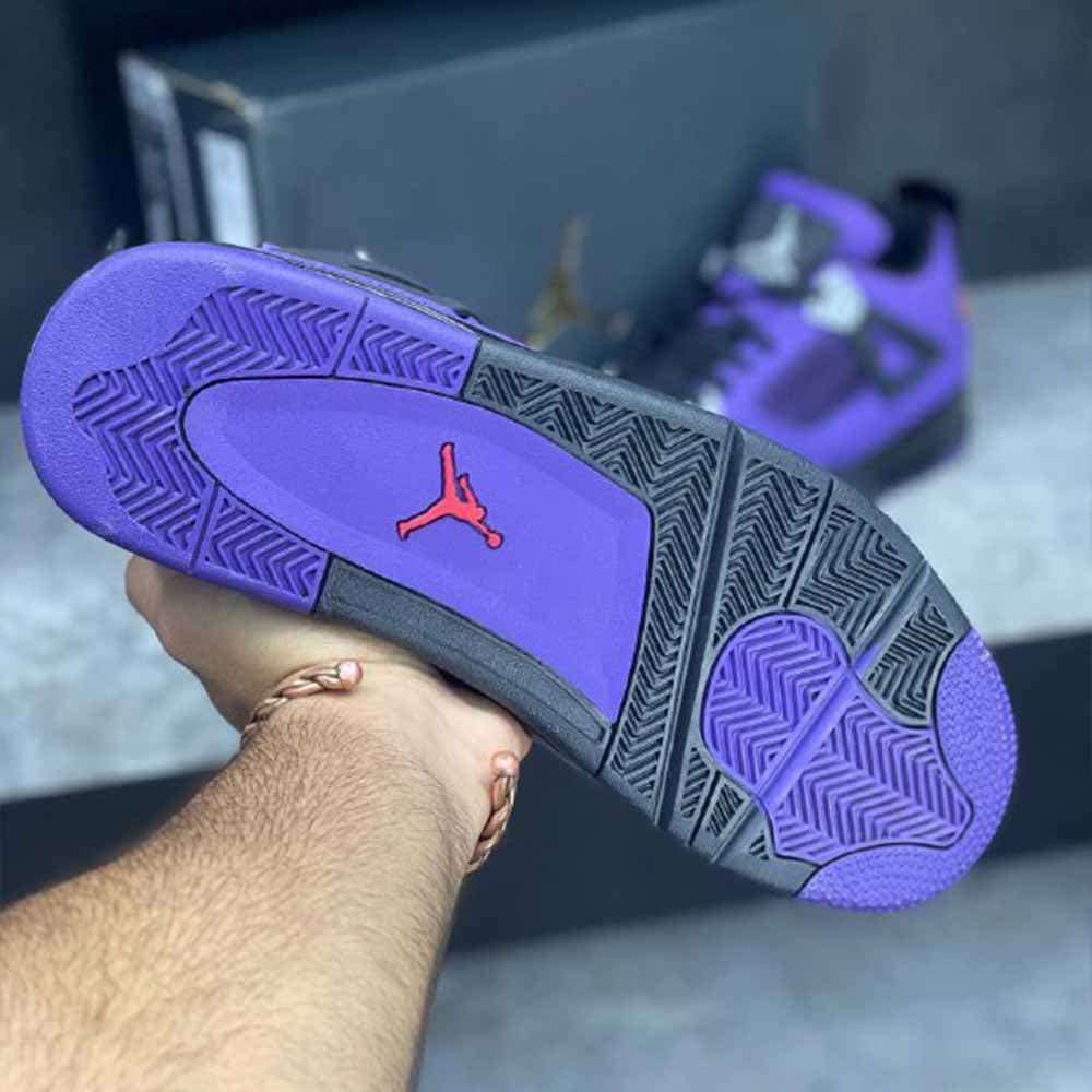 جردن 4 ترویس اسکات بنفش Jordan 4 Retro Travis Scott Purple — تصویر ۵