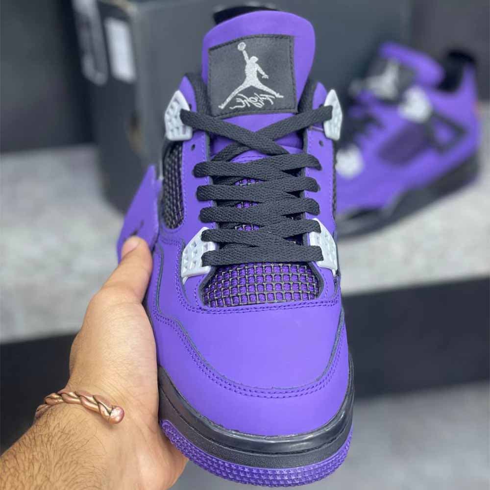 جردن 4 ترویس اسکات بنفش Jordan 4 Retro Travis Scott Purple — تصویر ۳
