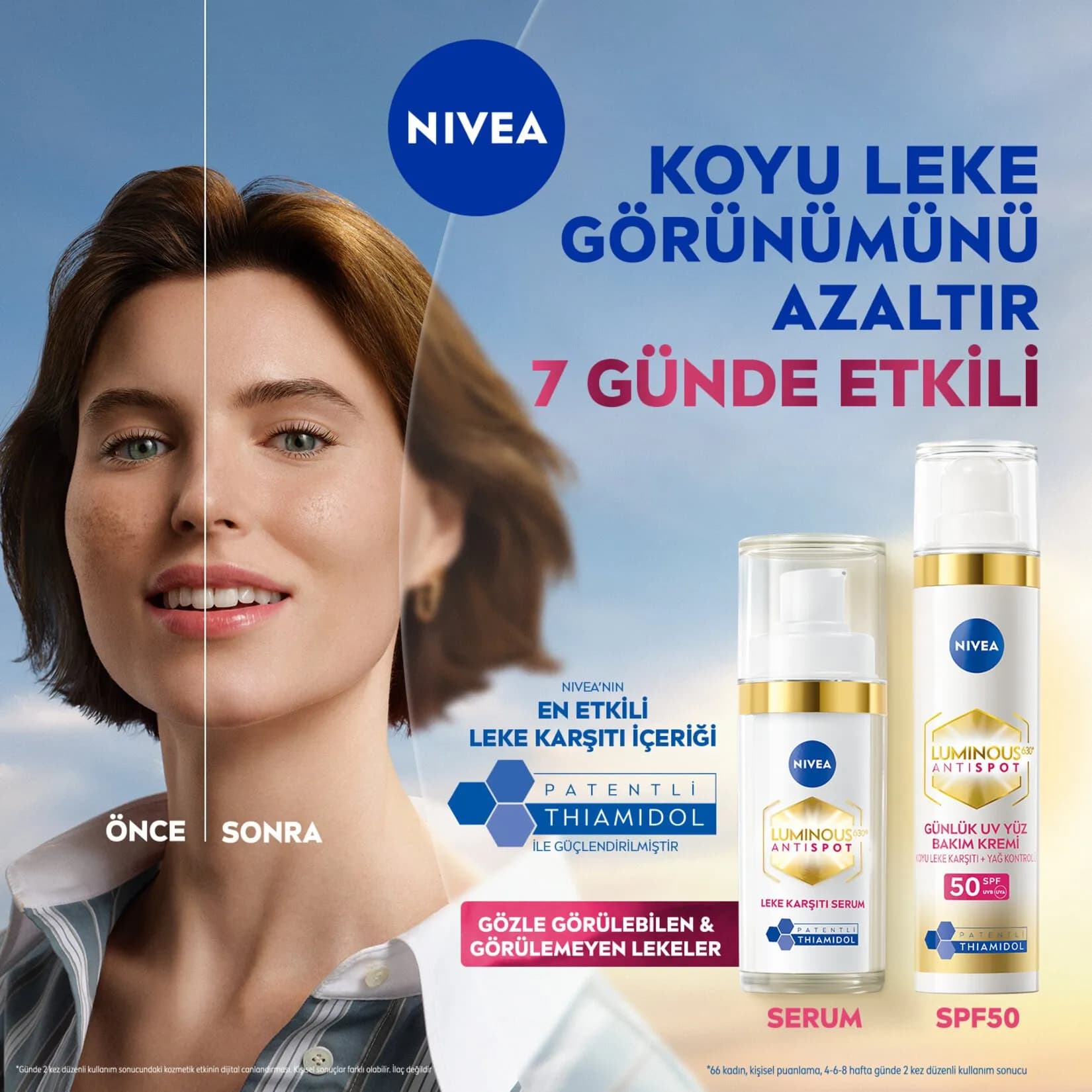 کرم روز ضد لک لومینوس نیوآ حاوی تیامیدول با spf50 — تصویر ۵
