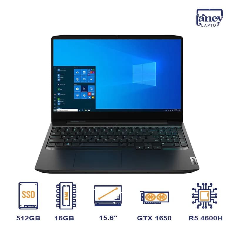 لپ تاپ استوک 15.6 اینچی لنوو IdeaPad Gaming 3 Ryzen 5 4600H 16GB 512GB SSD GTX 1650 4GB 144Hz