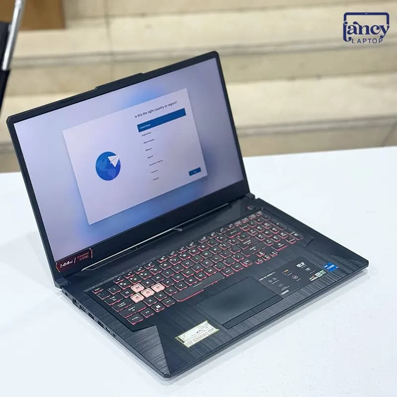 لپ تاپ استوک 17 اینچی ایسوس TUF Gaming F17 FX706HC Core i5-11400H 16GB 512GB SSD RTX 3050 4GB 144Hz — تصویر ۶