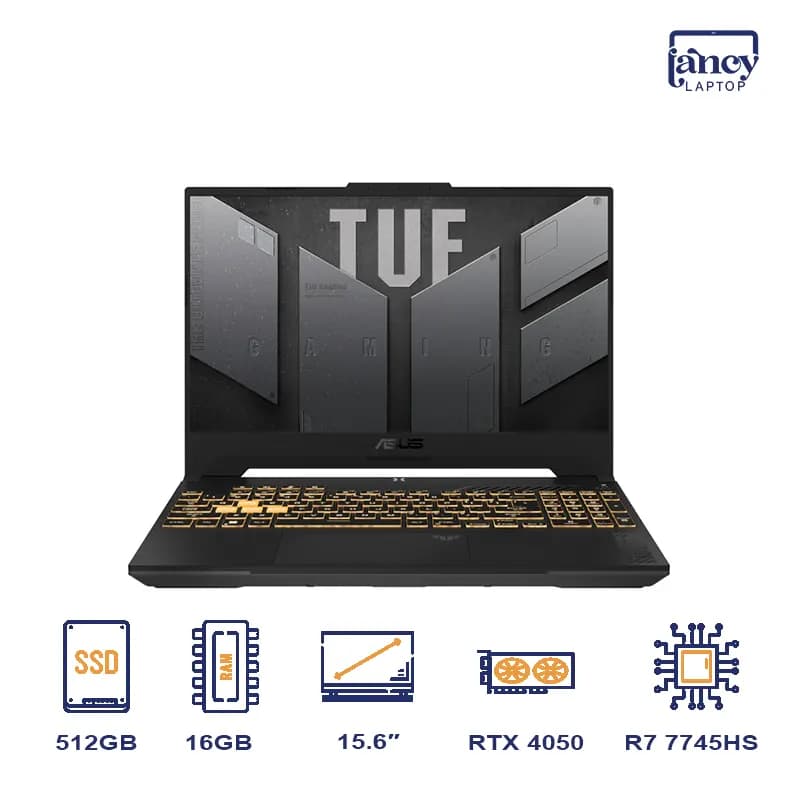 لپ تاپ اپن باکس 15.6 اینچی ایسوس TUF Gaming A15 FA507VU Ryzen 7 7745HS 16GB 512GB SSD RTX 4050 6GB 144Hz