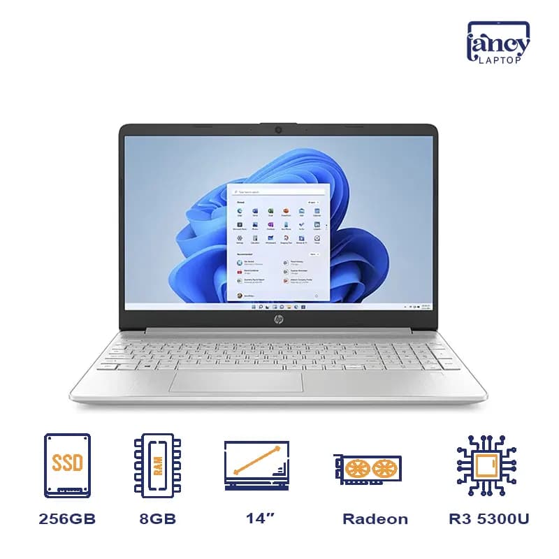 لپ تاپ اپن باکس 14 اینچی اچ پی Ryzen 3 5300U 8GB 256GB SSD AMD Radeon Graphics FHD IPS