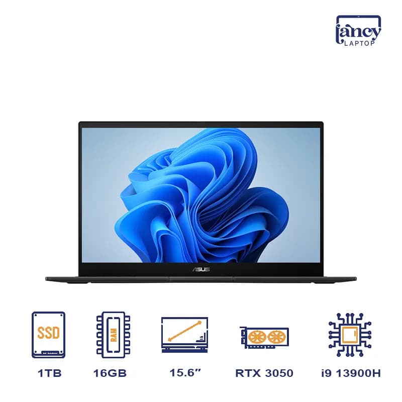 لپ تاپ استوک 15.6 اینچی ایسوس Creator Q540VJ Core i9-13900H 16GB 1TB SSD RTX 3050 6GB 2.8K OLED