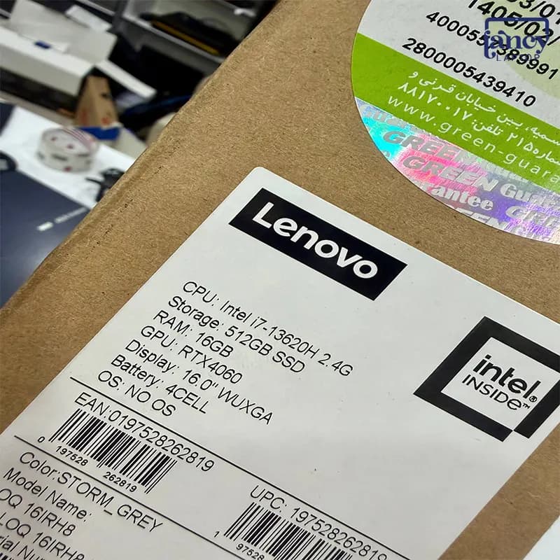 لپ تاپ استوک 16 اینچی لنوو LOQ 15IRX9 Core i7-13620H 16GB 512GB SSD RTX 4060 8GB WUXGA — تصویر ۷