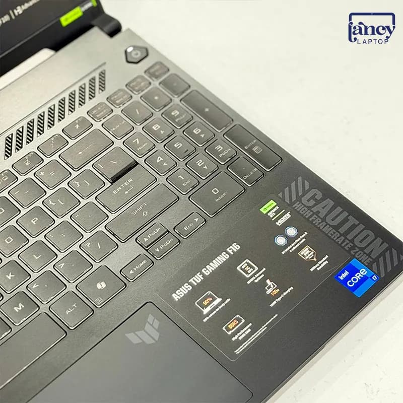 لپ تاپ استوک 16 اینچی ایسوس TUF Gaming F16 FX607VU Core i7-13620H 16GB 512GB SSD RTX 4050 6GB 144Hz — تصویر ۶