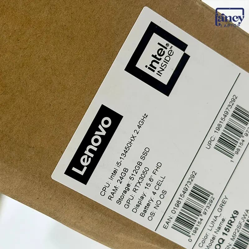 لپ تاپ آکبند 15.6 اینچی لنوو LOQ 15IRX9 Core i5-13450HX 24GB 512GB SSD RTX 3050 6GB 144Hz — تصویر ۳