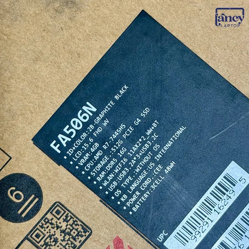 لپ تاپ آکبند 15.6 اینچی ایسوس TUF Gaming A15 FA506NC Ryzen 7 7445HS 16GB 512GB SSD RTX 3050 4GB 144Hz — تصویر ۵
