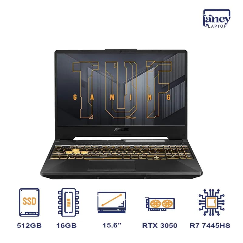 لپ تاپ آکبند 15.6 اینچی ایسوس TUF Gaming A15 FA506NC Ryzen 7 7445HS 16GB 512GB SSD RTX 3050 4GB 144Hz