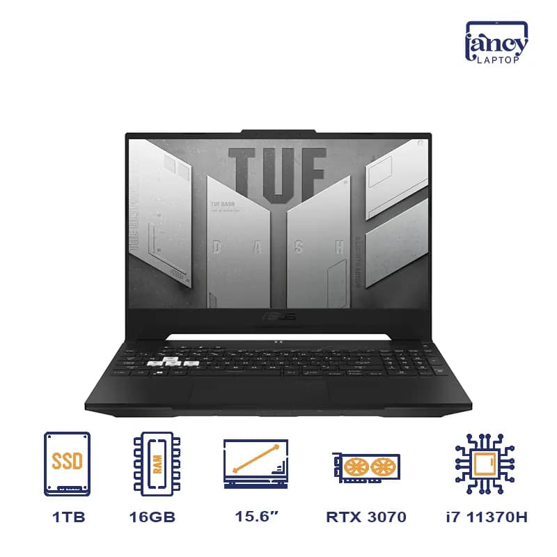 لپ تاپ اپن باکس 15.6 اینچی ایسوس TUF Dash F15 FX516PR Core i7-11370H 16GB 1TB SSD RTX 3070 8GB 144Hz