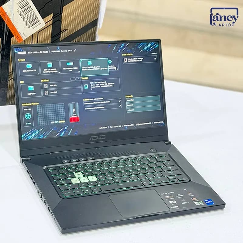 لپ تاپ اپن باکس 15.6 اینچی ایسوس TUF Dash F15 FX516PR Core i7-11370H 16GB 1TB SSD RTX 3070 8GB 144Hz — تصویر ۷