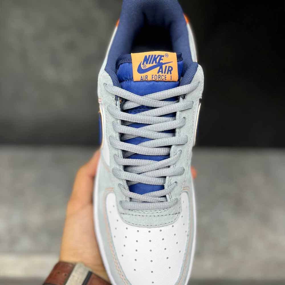 نایک ایرفورس 1 لو سفید کوول خاکستری نی وی آبی Nike Air Force 1 Low White Cool Grey Navy Blue — تصویر ۴