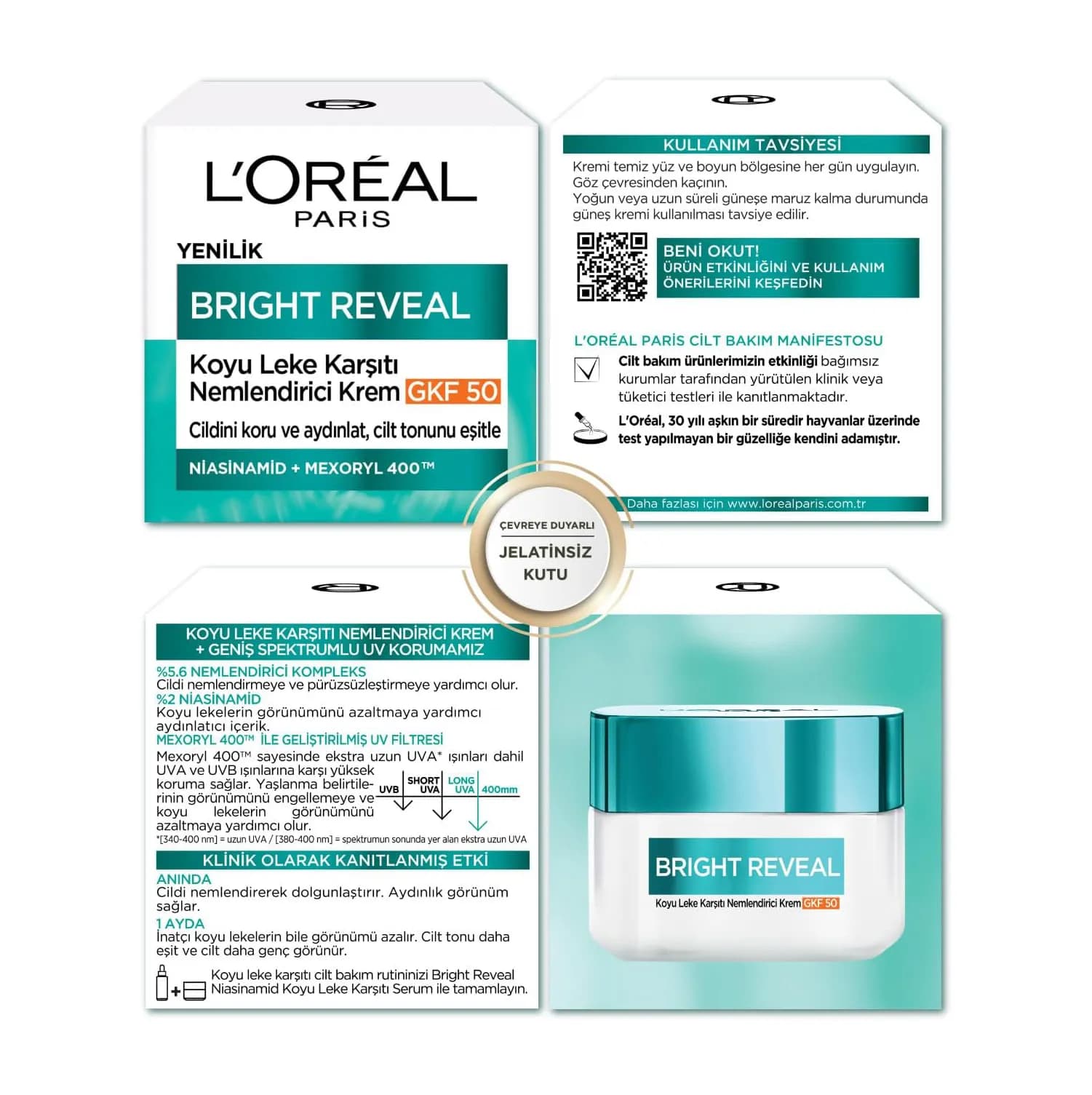 کرم مرطوب کننده ضد لک لورآل پاریس با spf50 — تصویر ۲