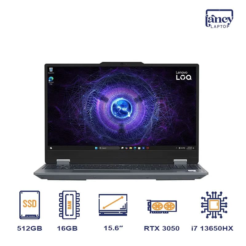 لپ تاپ اپن باکس 15.6 اینچی لنوو LOQ 15IRX9 Core i7-13650HX 16GB 512GB SSD RTX 3050 6GB 144Hz