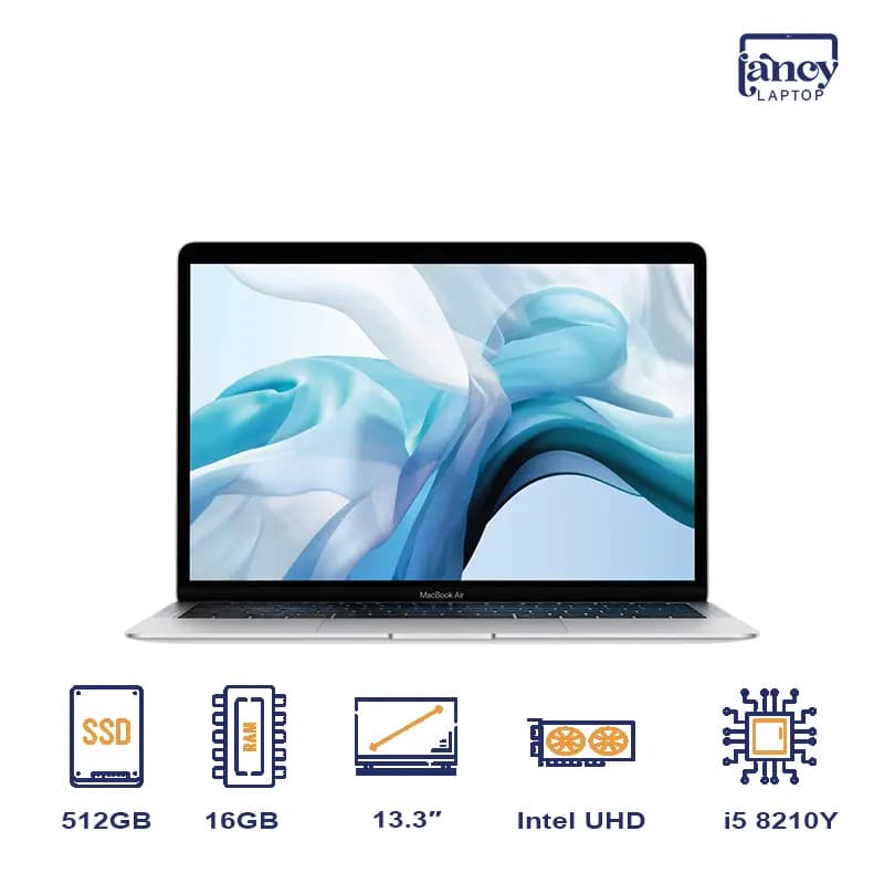 لپ تاپ استوک 13.3 اینچی اپل MacBook Air 2018 Core i5 16GB 512GB SSD Intel UHD Graphics 617 Retina