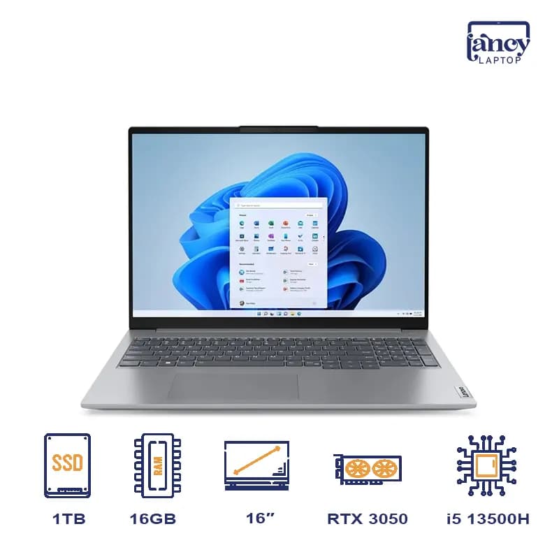 لپ تاپ آکبند 16 اینچی لنوو ThinkBook 15 Core i5-13500H 16GB 1TB SSD RTX 3050 4GB WUXGA