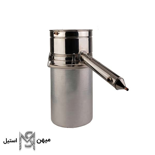 گلاب گیر 40 لیتری لوله بلند (دستگاه تقطیر) استیل مدل TB-G40L — تصویر ۲