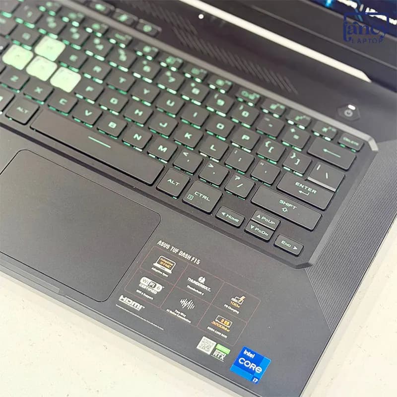 لپ تاپ آکبند 15.6 اینچی ایسوس TUF Gaming F15 FX516PE Core i7-11370H 8GB 512GB SSD RTX 3050 Ti 4GB 144Hz — تصویر ۸