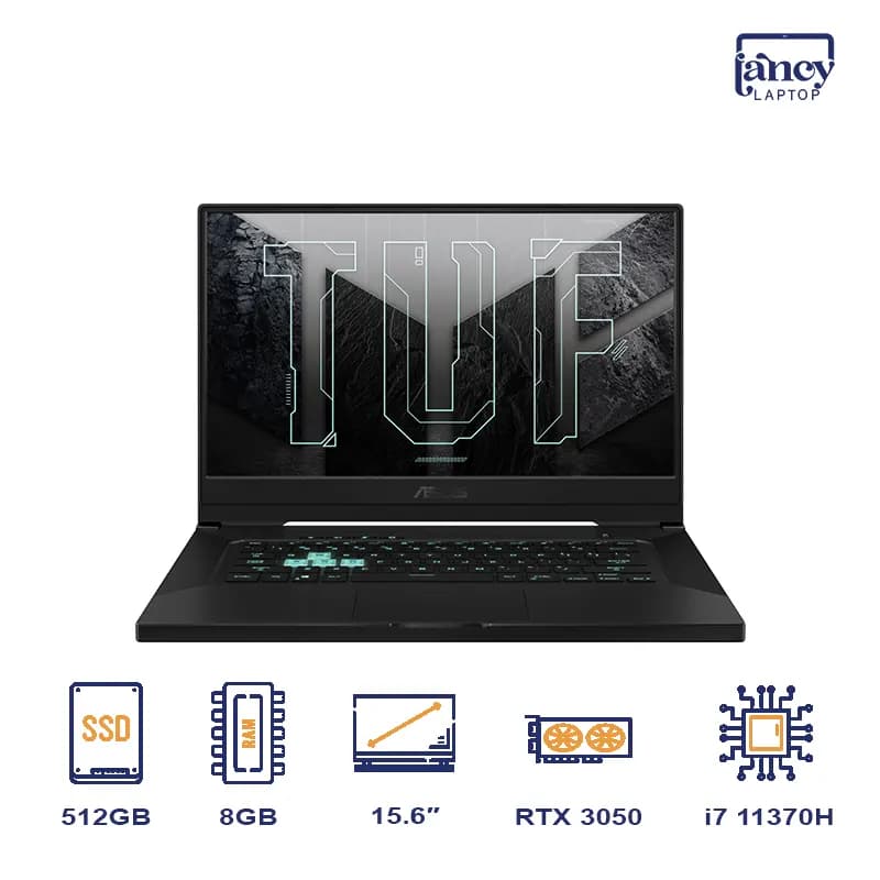 لپ تاپ آکبند 15.6 اینچی ایسوس TUF Gaming F15 FX516PE Core i7-11370H 8GB 512GB SSD RTX 3050 Ti 4GB 144Hz
