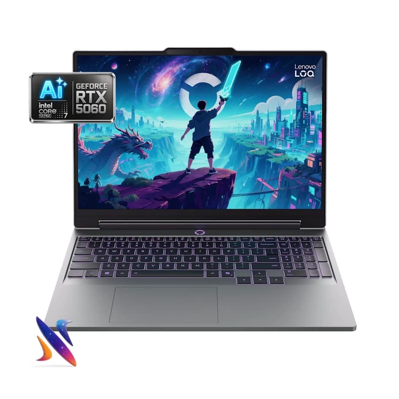 لپ تاپ 15.3 اینچی گیمینگ لنوو Lenovo Gaming LOQ U7-356H 32GB 1TB 8G-RTX5060 Nvidia Graphics Panel – 165Hz