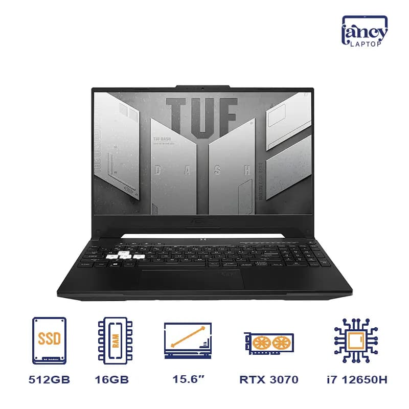 لپ تاپ اپن باکس 15.6 اینچی ایسوس TUF Dash F15 FX517ZR Core i7-12650H 16GB 512GB SSD RTX 3070 8GB 144Hz