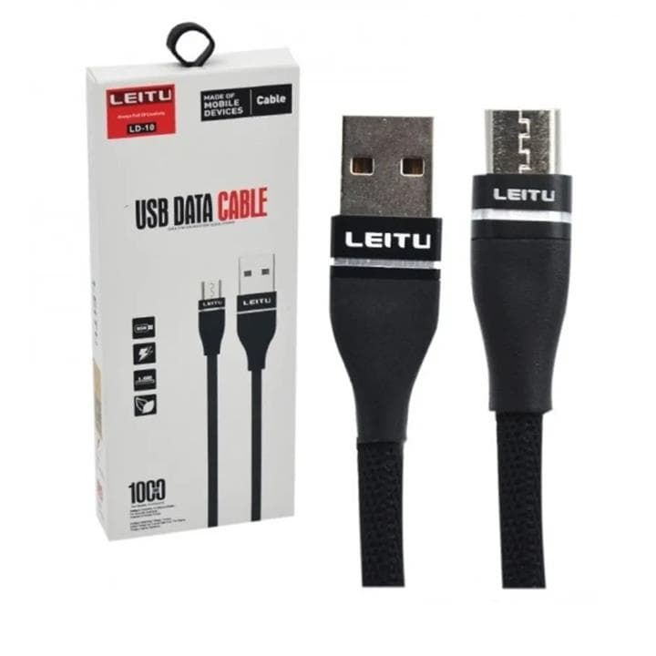 کابل تبدیل USB به USB-C لیتو مدل LD – 10 طول 1 متر