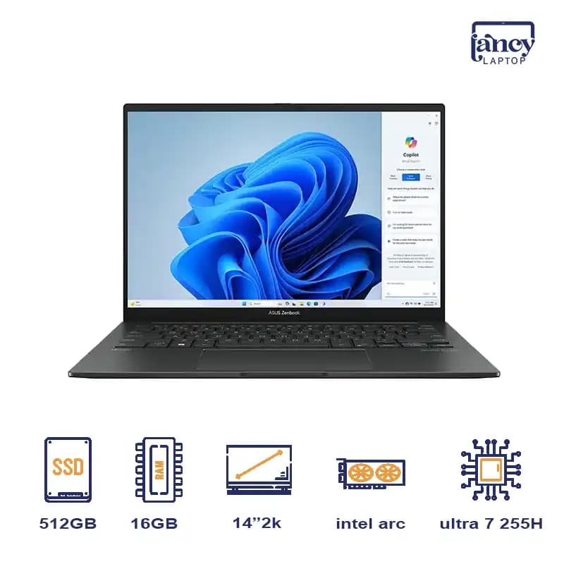 لپ تاپ اپن باکس 14 اینچی ایسوس Zenbook Ux3405C Ultra 7 255H 16GB 512GB SSD Intel Arc Graphics 2K Touch