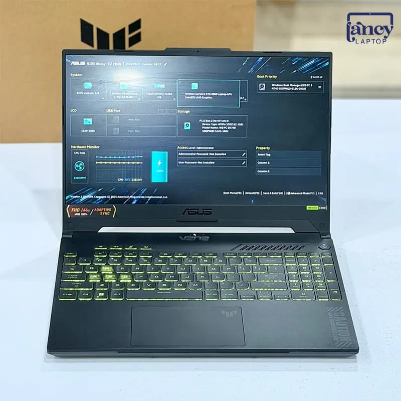 لپ تاپ استوک 15.6 اینچی ایسوس TUF Gaming F15 FX507VV Core i7-13620H 16GB 512GB SSD RTX 4060 8GB 144Hz — تصویر ۸