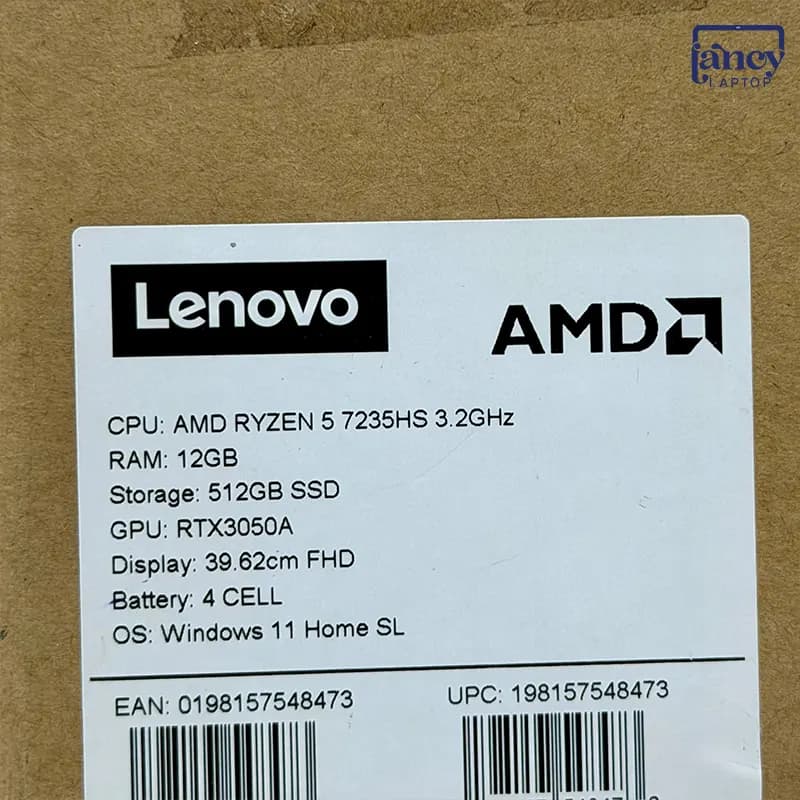 لپ تاپ آکبند 15.6 اینچی لنوو LOQ 15ARP9 Ryzen 5 7235HS 12GB 512GB SSD RTX 3050 4GB 144Hz — تصویر ۵