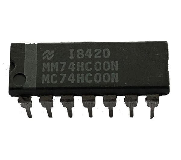 آی سی دیپ اورجینال نشنال سیمی کنداکتور MM74HC00N National Semiconductor — تصویر ۳