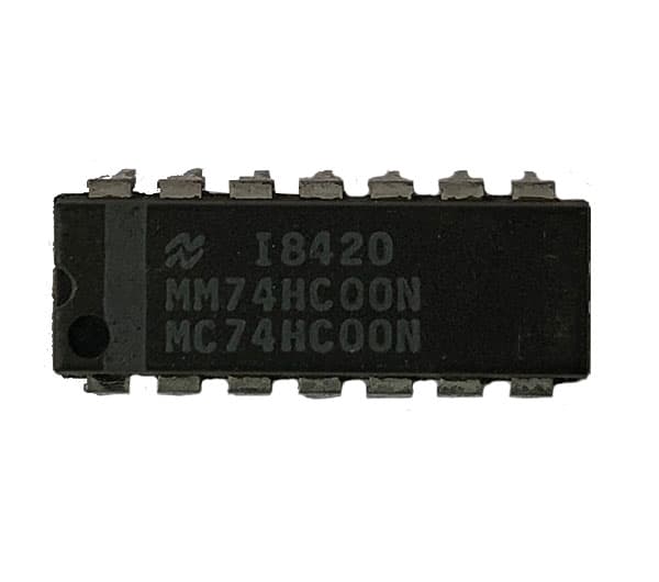 آی سی دیپ اورجینال نشنال سیمی کنداکتور MM74HC00N National Semiconductor