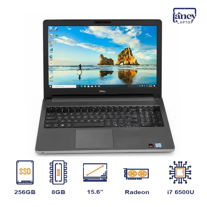 لپ تاپ استوک 15.6 اینچی دل Inspiron 5559 Core i7-6500U 8GB 256GB SSD AMD Radeon 4GB Touch FHD IPS