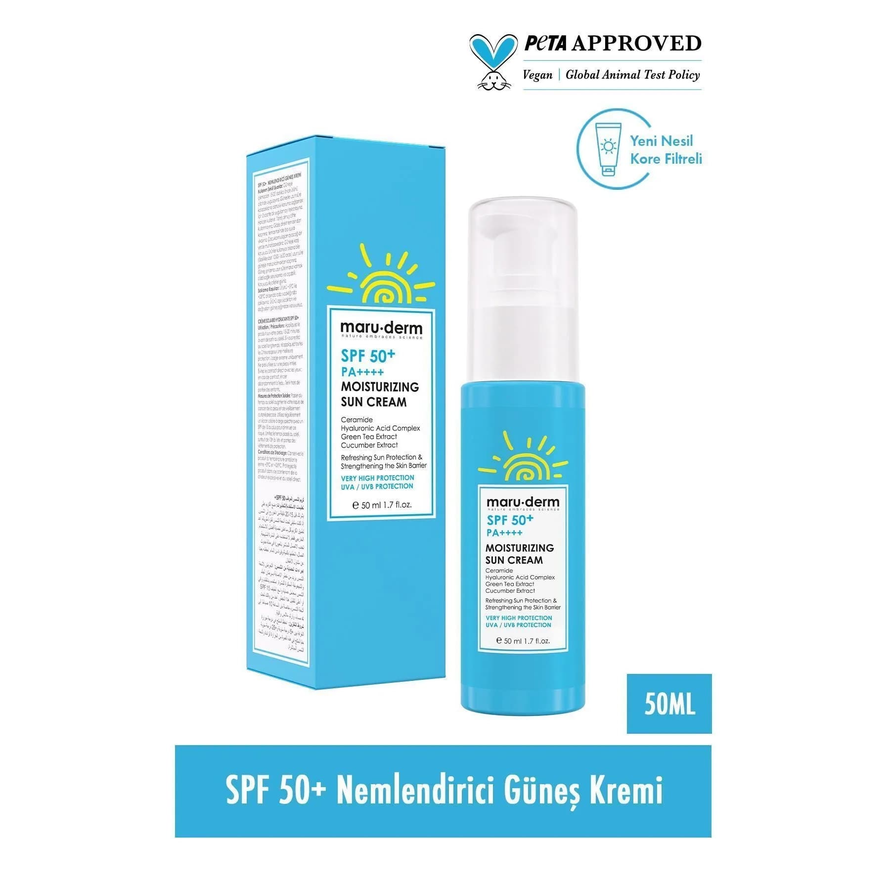 ضد آفتاب مرطوب کننده Maruderm SPF 50 — تصویر ۴