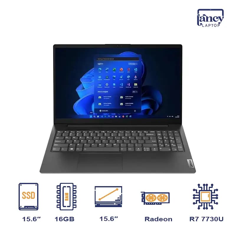لپ تاپ استوک 15.6 اینچی لنوو V15 G4 ABP Ryzen 7 7730U 16GB 512GB SSD AMD Radeon Graphics