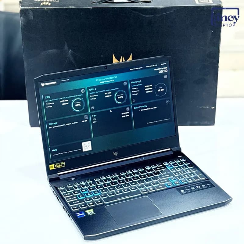 لپ تاپ استوک 15.6 اینچی ایسر Predator Helios 300 PH315-54 Core i9-11900H 16GB 512GB SSD RTX 3060 6GB 144Hz — تصویر ۸