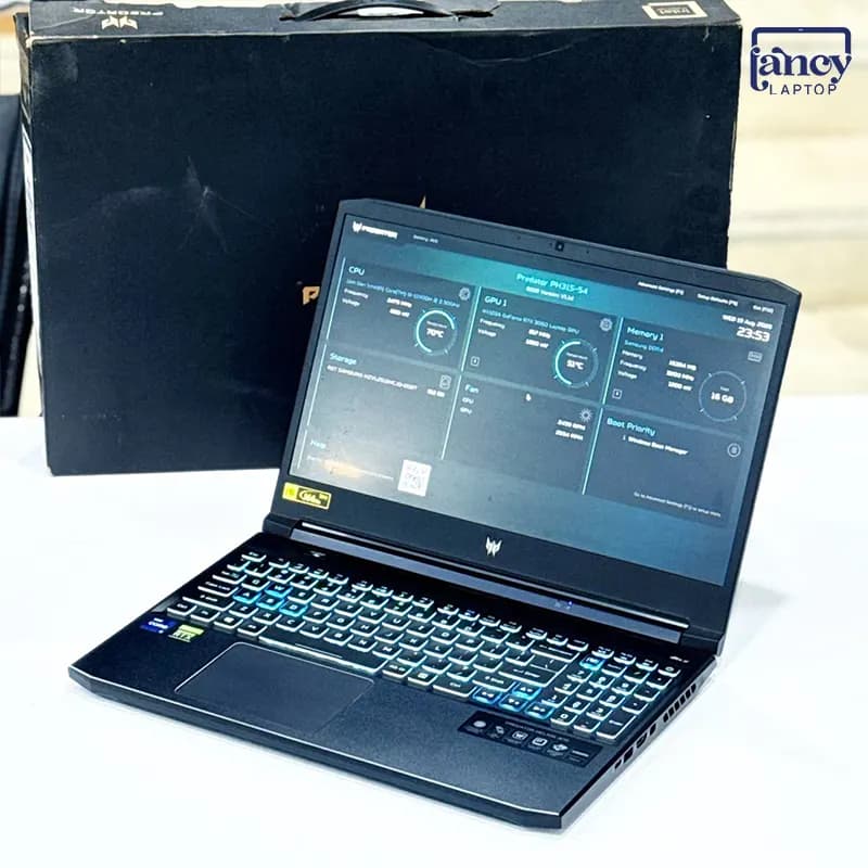 لپ تاپ استوک 15.6 اینچی ایسر Predator Helios 300 PH315-54 Core i9-11900H 16GB 512GB SSD RTX 3060 6GB 144Hz — تصویر ۲