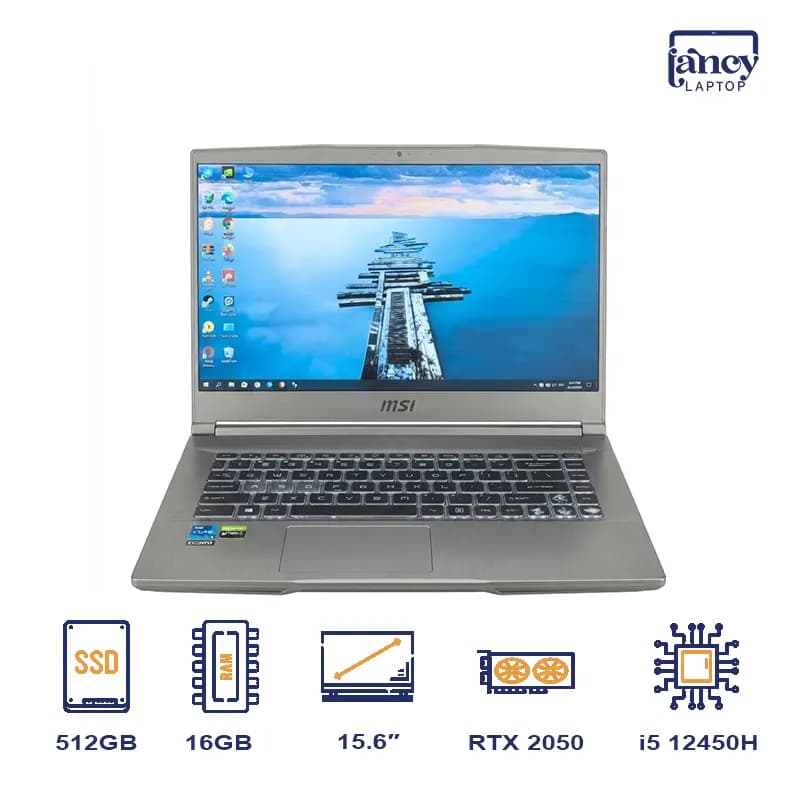 لپ تاپ استوک 15.6 اینچی ام‌اس‌آی Cyborg 15 A12UCX Core i5-12450H 16GB 512GB SSD RTX 2050 4GB 144Hz