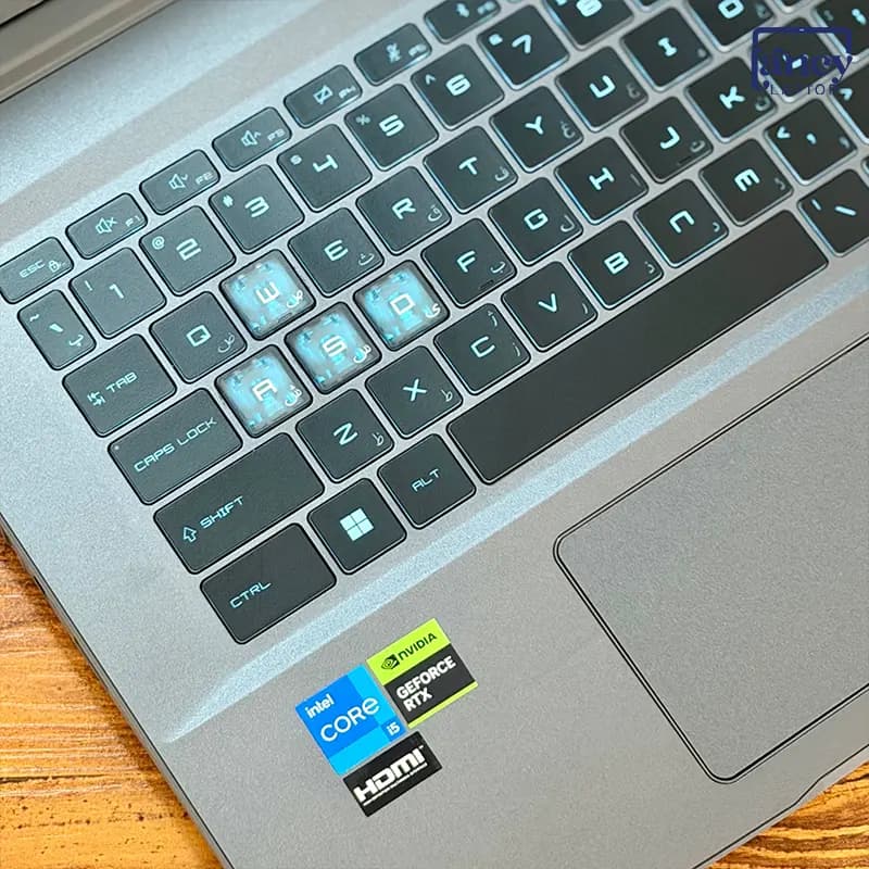 لپ تاپ استوک 15.6 اینچی ام‌اس‌آی Cyborg 15 A12UCX Core i5-12450H 16GB 512GB SSD RTX 2050 4GB 144Hz — تصویر ۵