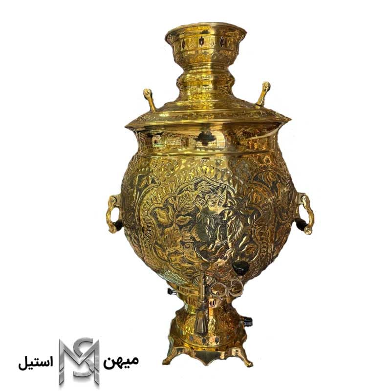 سماور زغالی 50 لیتری برنجی