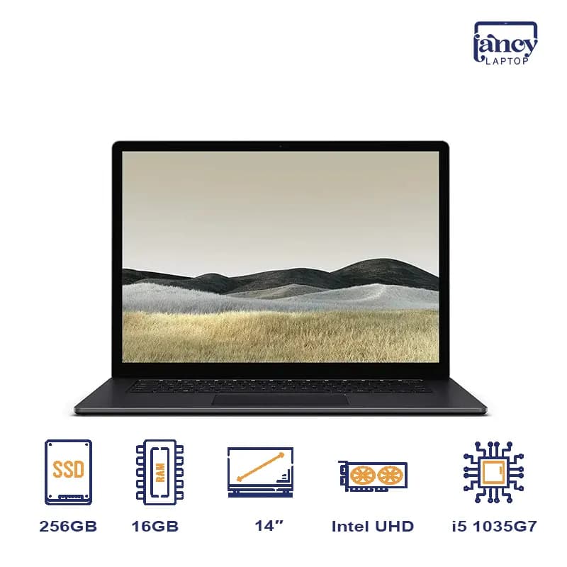 لپ تاپ استوک 14 اینچی مایکروسافت Surface Laptop 3 Core i5-1035G7 8GB 256GB SSD Intel UHD Graphics 2K