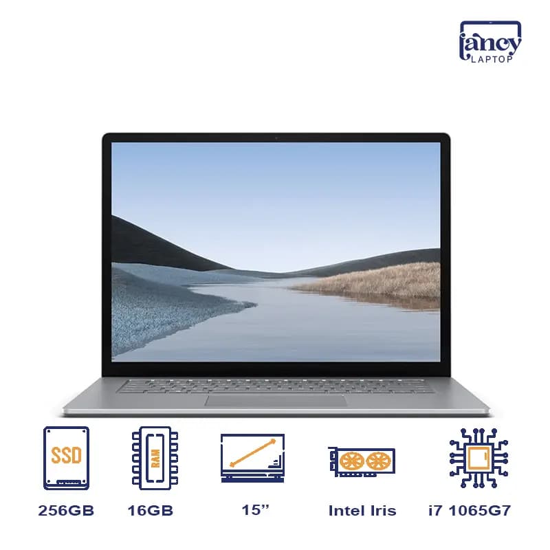 لپ تاپ استوک 15 اینچی مایکروسافت Surface Laptop 3 Core i7-1065G7 16GB 256GB SSD Intel Iris Xe Touch