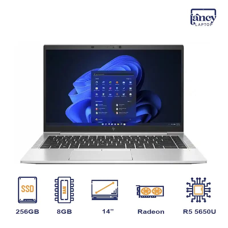 لپ تاپ استوک 14 اینچی اچ پی EliteBook 845 G8 Ryzen 5 Pro 5650U 8GB 256GB SSD AMD Radeon Graphics