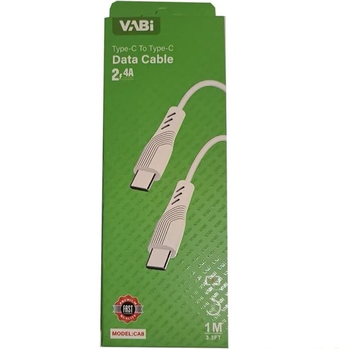 کابل دو سر تایپ سی 2.4 آمپر VABI CA8