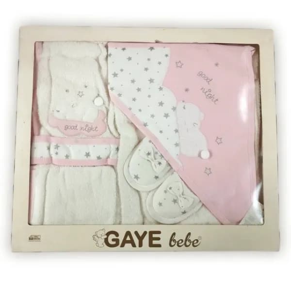 سرویس حوله نوزادی چهار تکه ترک گایه Gaye bebe — تصویر ۶