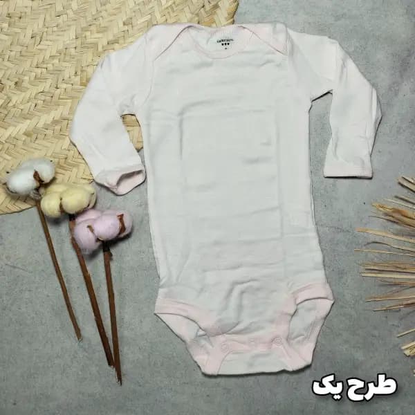 زیر دکمه دار آستین بلند کارترز دخترانه 9-6 ماه — تصویر ۳